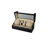 Mira Las Cajas de la bobinadora 3+0 Mecánica Reloj Caja de Reloj automática Mira mecánica Caja de devanado Reloj Winder Winderwing Box
