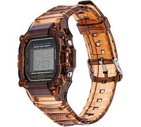 Mira las correas de la banda de reloj + Case Fit para Casio G-Shock DW-5600 GW-B5600 G-5600E G-5000 TPU Accesorios de correa para la correa de la banda de reemplazo transparente (para 5600 Series