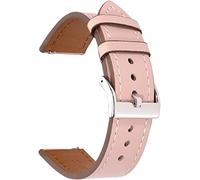 Mira las correas de las bandas de relojes Cinturón 20 mm de 22 mm Menores Men Cow Whide Wnist Strap Fit para Huawei GT2 Fit For Samsung Smart Watch (22 mm de aceite de palma oscura) (color: 20 mm,