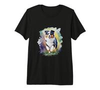 Mira los Colores de Agua del Pastor alemán Australiano Camiseta Premium