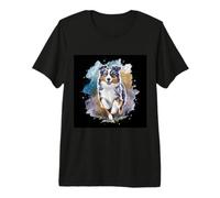 Mira los Colores de Agua del Pastor alemán Australiano Camiseta Premium