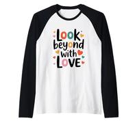 Mira más allá con Amor Camiseta Manga Raglan