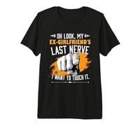 Mira Mi Ex Novia Último Nervio Divertido Novio Romper Camiseta Premium