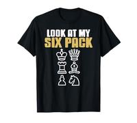 Mira mi six pack humor ajedrez divertido Camiseta