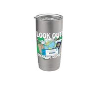 Mira Nicaragua Aquí Venimos Vacaciones Familiares Vaso térmico de acero inoxidable de doble pared