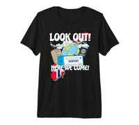 Mira Nigeria Aquí Venimos Viaje de Vacaciones Familiares a Juego Camiseta Premium