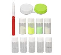 Mira Polvo Fluorescente, Juego de Polvo Fluorescente de 4 Colores, Colores Brillantes, Portátil, para Reparación y Arte de Bricolaje, Líquido y Polvo