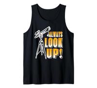 Mira Siempre Hacia Arriba Estrellas y Espacio Camiseta sin Mangas