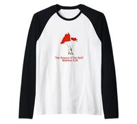 Mira Todas Las Hermosas Flores del Campo Mateo 6:28 Camiseta Manga Raglan