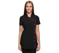 Mirabella Health & Beauty Casaca Chaqueta éstetica de Mujer Iris Negro-Rosa 40