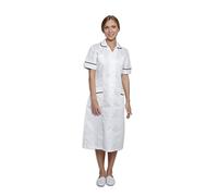 Mirabella Health & Beauty Vestido Kingfisher De Mujer para Médicos y Enfermería Blanco-Azul Marino ES 50 UK 22