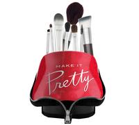 Mirabella Make It Pretty Juego de brochas de viaje profesional y estuche de viaje
