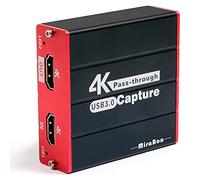 Mirabox320 USB 3.0 Game Video HDMI Capture Card, 4K Pas-Through, grabación 1080p y transmisión en Directo para PS4 PS5 Camera en OBS, Twitch, Youtube, Windows Mac