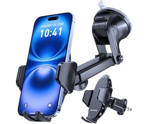 Miracase 2025 - Soporte para teléfono móvil para Coche 4 en 1, Giratorio 360°, Soporte para teléfono móvil para Coche, para iPhone, Samsung, etc