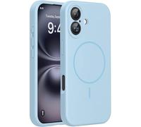 Miracase Compatible con iPhone 16, [forro interior de microfibra suave resistente a los arañazos], compatible con MagSafe, funda de silicona líquida con protección antigolpes para iPhone 16, color