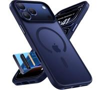 Miracase Funda para iPhone 17 Pro Magsafe con control de cámara, protección militar y fuerza magnética, resistente a los golpes, resistente a los arañazos con tacto aterciopelado, funda para iPhone 17
