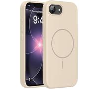 Miracase Funda para iPhone 17e/iPhone 16e con MagSafe, [forro interior de microfibra suave resistente a los arañazos], funda de silicona líquida con protección antigolpes para 17e/16e, arena