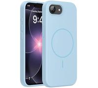 Miracase Funda para iPhone 17e/iPhone 16e con MagSafe, [forro interior de microfibra suave resistente a los arañazos], funda de silicona líquida con protección antigolpes para 17e/16e, color morado
