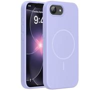 Miracase Funda para iPhone 17e/iPhone 16e con MagSafe, [forro interior de microfibra suave resistente a los arañazos], funda de silicona líquida con protección antigolpes para 17e/16e, color morado