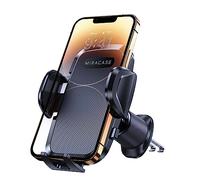 Miracase Soporte Movil Coche [Doble Gancho Metálico] Estable y Robusto, Ajustable a 360 Grados, Suporte Telemovel Carro Universales para Smartphones