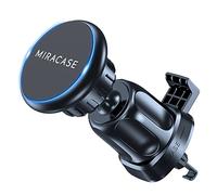Miracase Soporte Móvil Coche, [Gancho Metálico Actualizado] Iman para Rejilla del Aire, [6X] N52 Magnético Porta Movil, Compatible con iPhone, Xiaomi, Samsung y Más