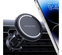 Miracase Soporte Móvil Coche para MagSafe [Súper Adsorción], Soporte Magnetico Movil Coche del Aire Ventilación Compatible con iPhone 15 Pro MAX 14 13 12 11 Plus Mini XR Samsung y más