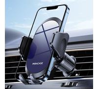 Miracase Soporte para teléfono de Coche 2025, Soporte Estable de Doble Gancho de Acero para ventilación de Coche, rotación de 360°, Soporte de teléfono móvil con liberación de un botón para iPhone