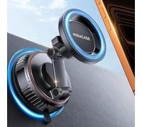 Miracase - Soporte para teléfono de Coche para MagSafe (más Ventosa y imán Potente) para teléfono de Coche magnético para salpicadero y Parabrisas, Soporte para iPhone 17 16 15 y Otros Smartphones