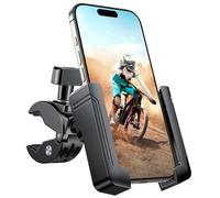 Miracase Soporte para teléfono de motocicleta, [bloqueo rápido] Soporte de teléfono para manillar de bicicleta, abrazadera de teléfono celular para scooter, compatible con iPhone, Samsung, Google