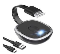 Miracast Wireless HDMI Dongle Adaptador para TV/Proyector/Monitor, Wireless WiFi Display Dongle 5GHz 1080P con Screen Mirror, Soporte de Video para Miracast/DLNA/Air Play con i-Phone/i-Pad/Tablet