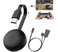 Miracast Wireless HDMI Dongle Adapter, Receptor Screen Mirroring para iOS/Android/Windows/macOS/Laptop/Tablet a TV/Monitor/Proyector, HDMI Extender Compatible con AirPlay, Miracast, DLNA
