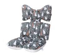 Miracle Baby Cojín Carro Bebe,Colchoneta Silla Paseo Universal,Colchoneta Silla Paseo Transpirable 100% Algodón,Colchoneta Silla Bebe Uso de Doble Cara para Bebe,70 * 38cm(Conejo Gris)