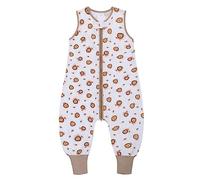 Miracle Baby Saco de dormir de verano con pies, 0,5 Tog, 100% algodón, para bebés, para niños y niñas, L/2-4T