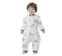 Miracle Baby Saco de dormir para bebé con pies 2,5 TOG, saco de dormir de bebé con mangas extraíbles, 100% algodón, turbina de nacimiento, invierno para niños, niñas, longitud 66 cm, 3-12 meses