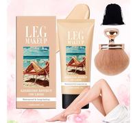 Miracle De Paris Leg Makeup, Miracle De Paris Body Coverage Perfector, Waterproof All Over Complexion Perfector With Extra Large Body Makeup Brush, 48H Long Lasting Wear, Skin-Nourishing (#1)