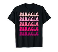 Miracle First Name Minimalist Design Camiseta