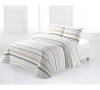 Miracle Home. Colcha Bouti 100% Microfibra cepillada 100g/m², Colcha Ligera y Suave, Primavera-Verano-otoño, Cubre Cama Transpirable, Huachi Ultras. 235 x 265 cm. Cama 135