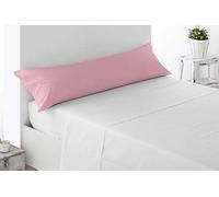 Miracle Home. Funda de Almohada 100% Microfibra cepillada, Abierto a Ambos Lados, antipeeling. 165X45. Cama 150. Rosa Claro