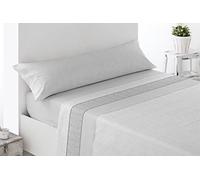 Miracle Home. Juego de sábanas térmicas de pirineo (3 Piezas) Armuña, 90X200, Gris