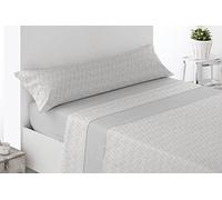 Miracle Home. Juego de Sábanas Térmicas de Pirineo Reyes (3 Piezas), Bajera Ajustable, encimera y Funda de Almohada. Máxima Calidez, suavidad Premium y Ajuste Gris. 135 x 200. Cama 135