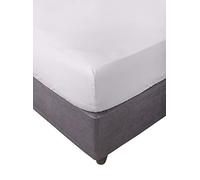 Miracle Home. Sábana bajera ajustable, elástica, suave, cómoda, antipeeling. Algodón 50% poliéster. Cama 150. 150 x 200 x 30. Crudo