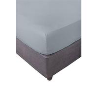 Miracle Home. Sábana bajera ajustable, elástica, suave, cómoda, antipeeling. Algodón 50% poliéster. Cama 150. 150 x 200 x 30. Gris