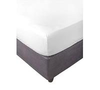 Miracle Home. Sábana bajera ajustable, elástica, suave, cómoda, antipeeling. Algodón 50% poliéster. Cama 180. 180 x 200 x 30. Blanco