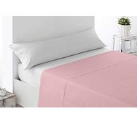 Miracle Home. Sábana encimera Suave y cómoda, 100% Microfibra cepillada, sin Arrugas y Anti-Peeling. 260X270. Cama 180. Rosa