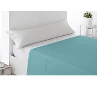 Miracle Home. Sábana encimera Suave y cómoda, 100% Microfibra cepillada, sin Arrugas y Anti-Peeling. 260X270. Cama 180. Verde Aqua Clara