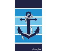 Miracle Home. Toalla Microfibra Ancla, 100% Poliéster, 75 X 145 cm. 11787