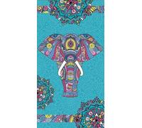 Miracle Home. Toalla Microfibra Elefante, 100% Poliéster, 95 X 175 Cm. 11828