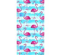 Miracle Home. Toalla Microfibra Flamencos, 100% Poliéster, 75 X 145 Cm. 11804