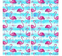 Miracle Home. Toalla Microfibra Flamencos, 100% Poliéster, 75 X 145 Cm. 11804 (Paquete de 2)