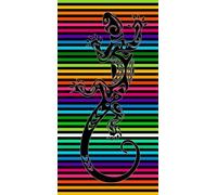 Miracle Home. Toalla Playa algodón Egipcio Salamandra Arco Iris, 80% algodón, 20% poliéster. 90 X 165. 12063